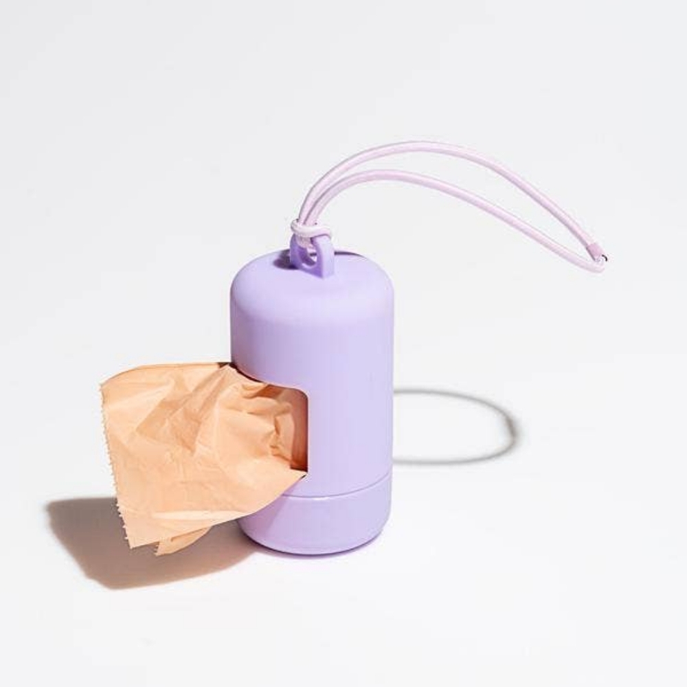 Poop Bags + Lilac Carrier